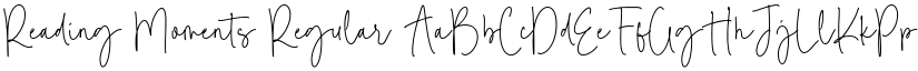 Reading Moments Regular font