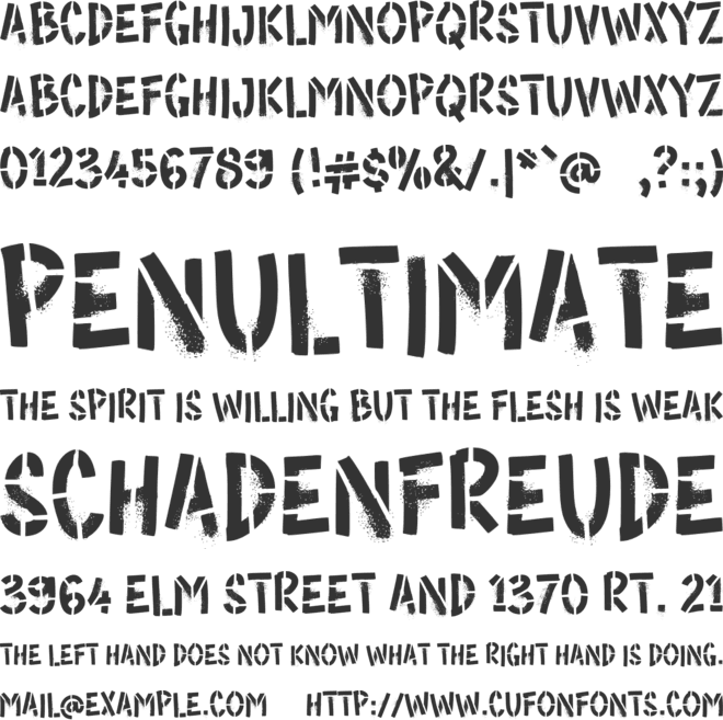 g Gerdu font preview