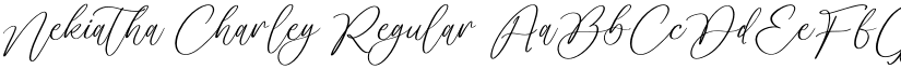 Nekiatha Charley Regular font