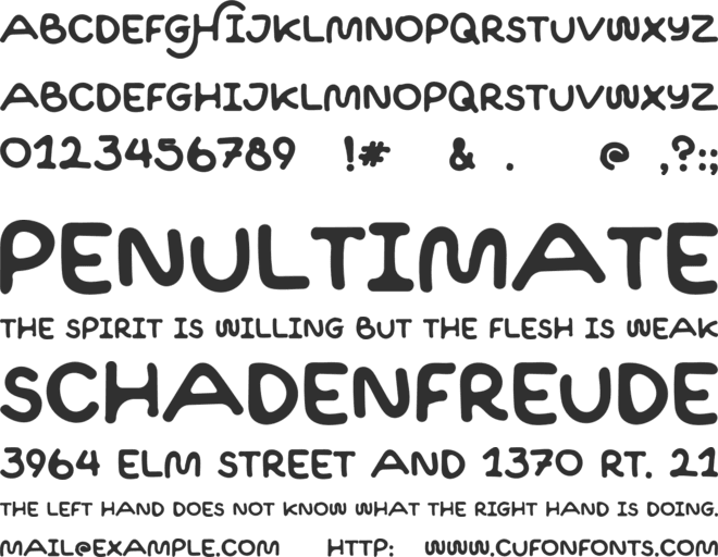 Chocolate Smoothies font preview