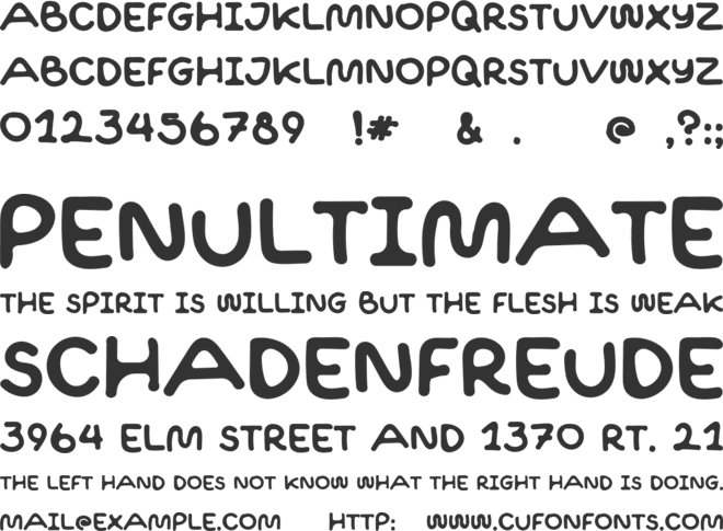 Chocolate Smoothies font preview
