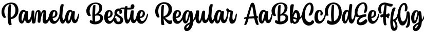 Pamela Bestie Regular font