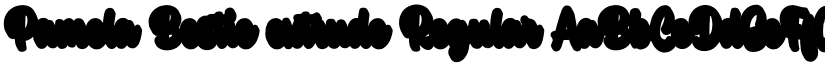 Pamela Bestie extrude Regular font