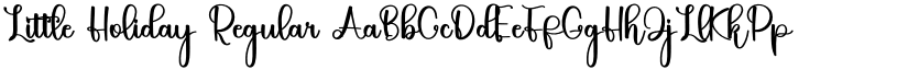 Little Holiday Regular font
