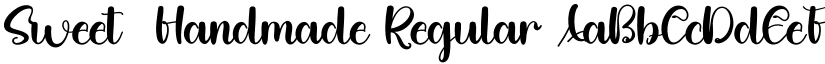 Sweet  Handmade Regular font