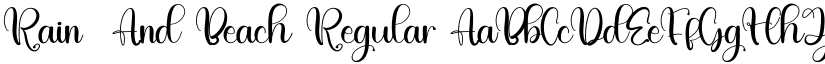 Rain  And Beach Regular font