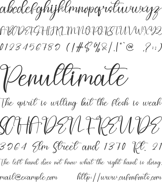 Upstand Signature font preview