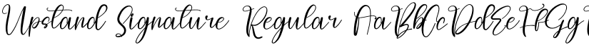 Upstand Signature Regular font