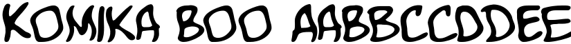 Komika Boo font