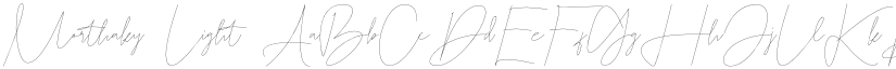 Morthaky Light font