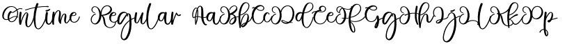 Ontime Regular font