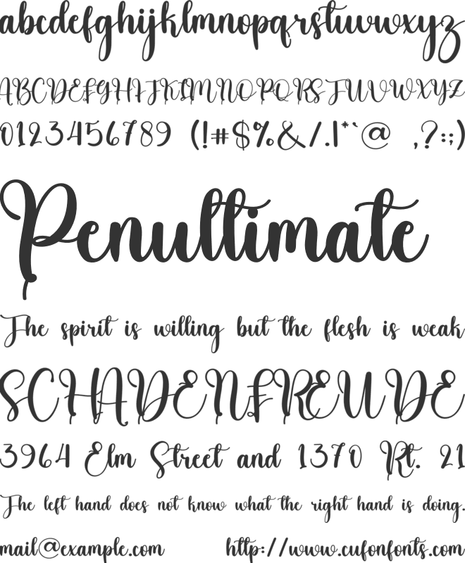 Molecule font preview