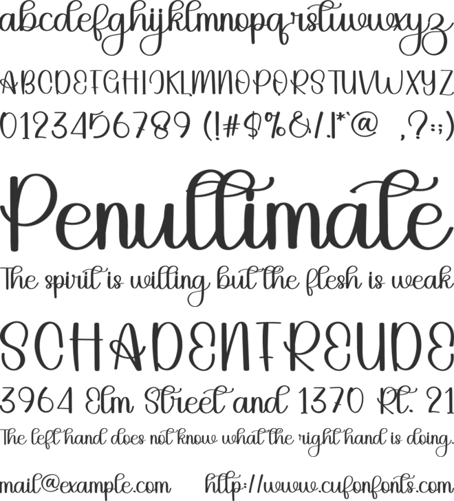 Writer font preview