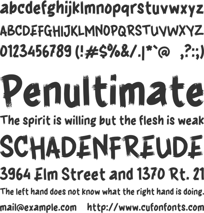 g Grest font preview