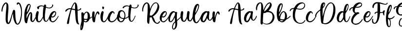 White Apricot Regular font
