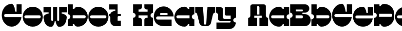 Cowbot Heavy font