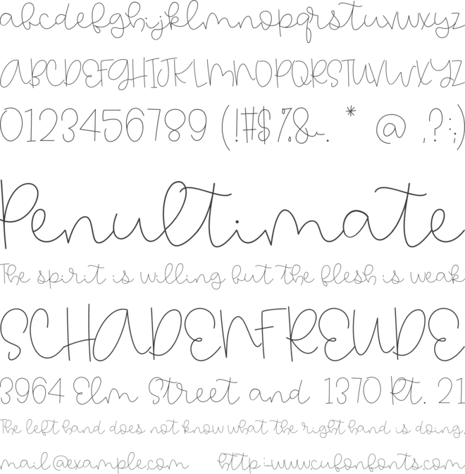 AGButterLateThanNever font preview