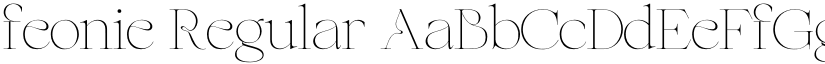 feonie Regular font