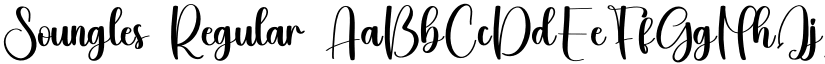 Soungles Regular font