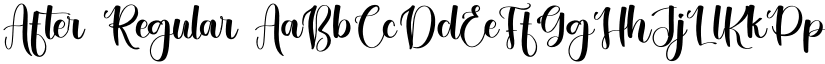 After Regular font