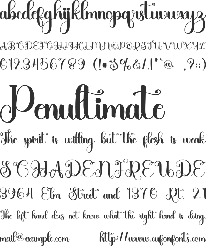 Majesty font preview
