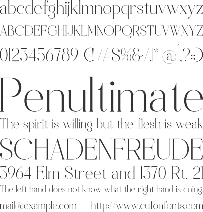 Bastiken font preview