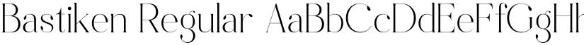 Bastiken font download