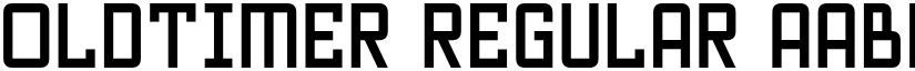 Oldtimer Regular font