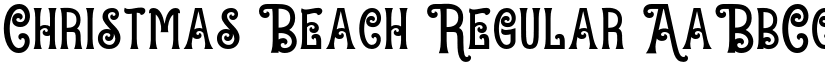 Christmas Beach Regular font