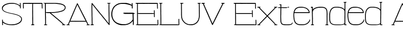 STRANGELUV Extended font