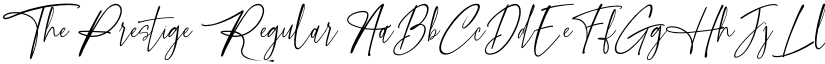 The Prestige Regular font