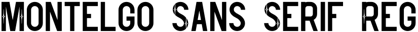 Montelgo Sans Serif Regular font