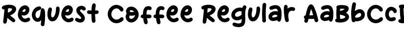 Request Coffee Regular font