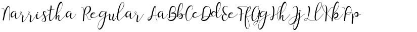 Narristha Regular font