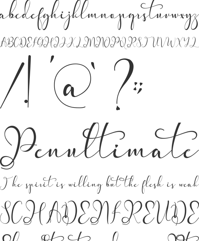 Melanie Shanon font preview