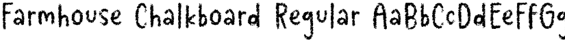 Farmhouse Chalkboard Regular font