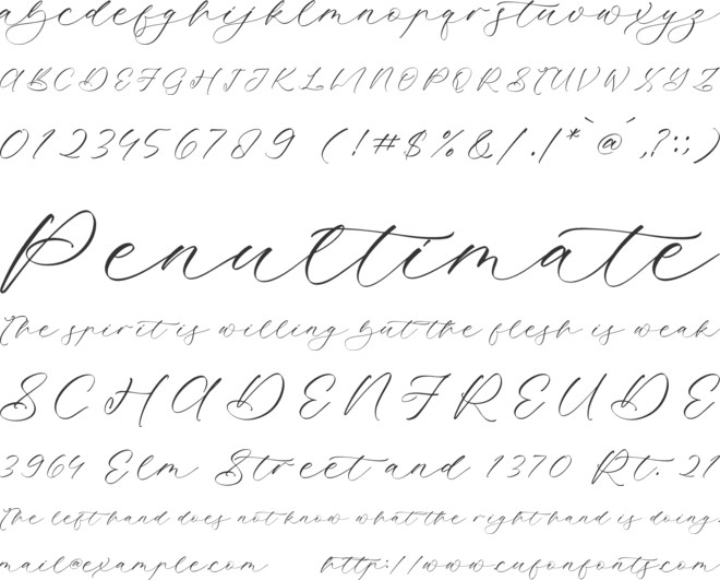 Montelia Hublot font preview