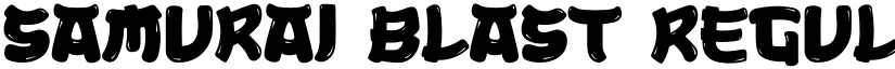 Samurai Blast Regular font