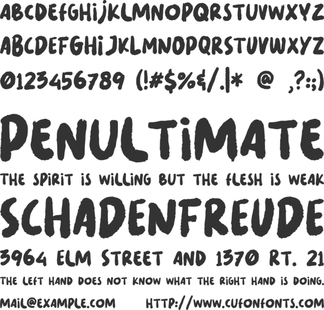 LES NOIR font preview