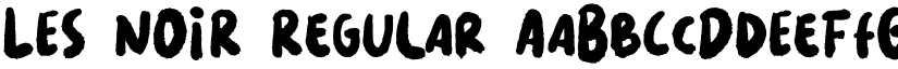 LES NOIR Regular font