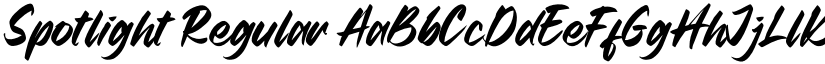Spotlight Regular font