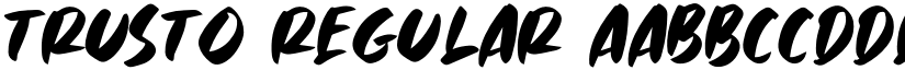 Trusto Regular font