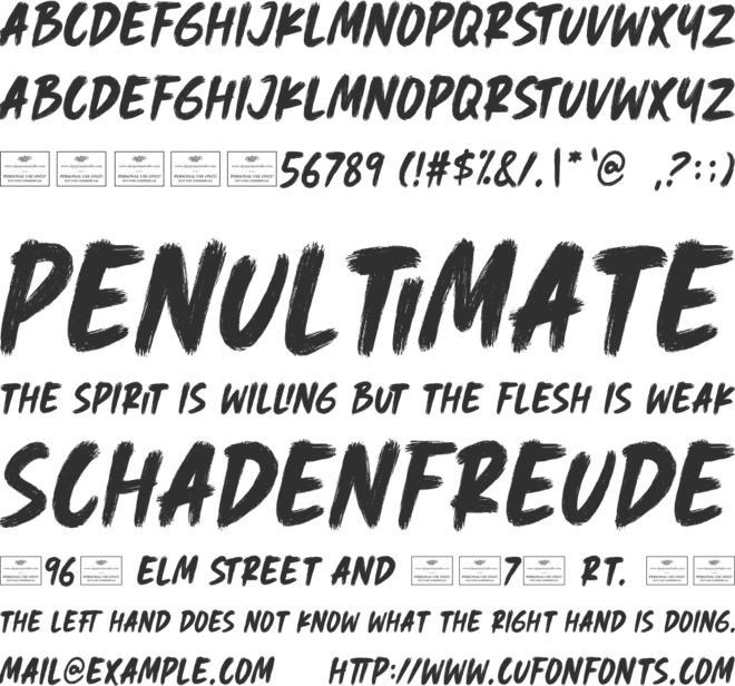 Polisher font preview