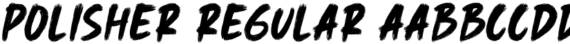 Polisher Regular font