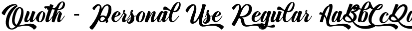 Quoth - Personal Use font download