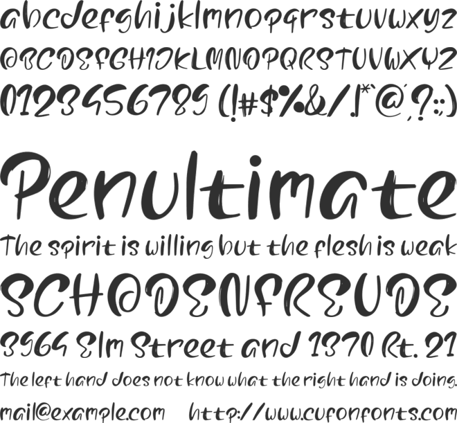 Christmas Vibe font preview