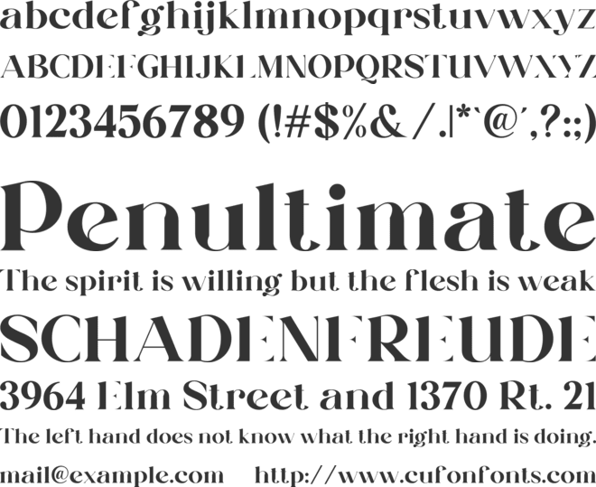 Milkipa font preview