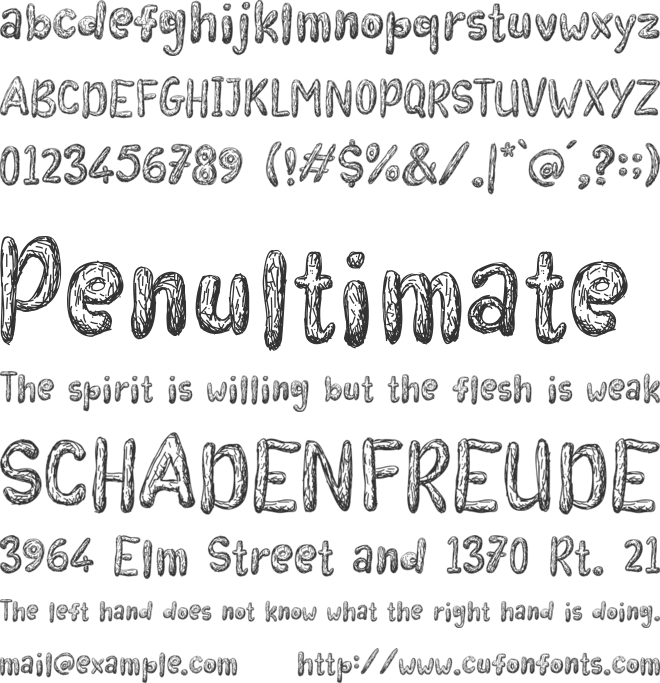 Kid Stories font preview