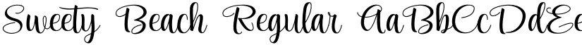Sweety Beach Regular font
