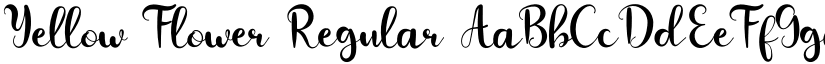 Yellow Flower Regular font